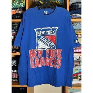 Vintage 90s Starter New York Rangers Hockey Tee